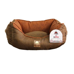 Petboss Kare Kedi Köpek Yatağı Kahve Turuncu Medium