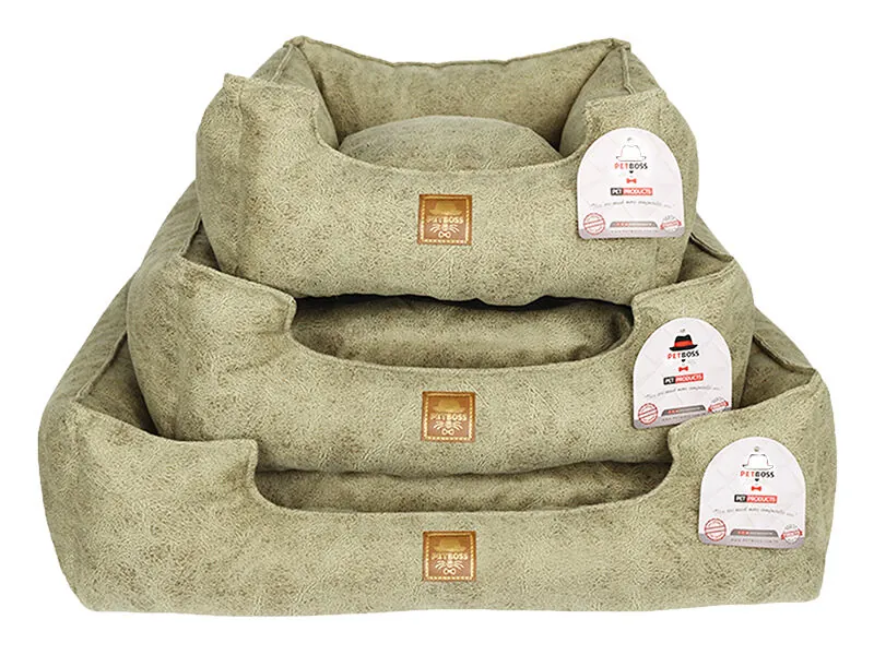 Petboss Kare Kedi Köpek Yatağı Krem Large - 2