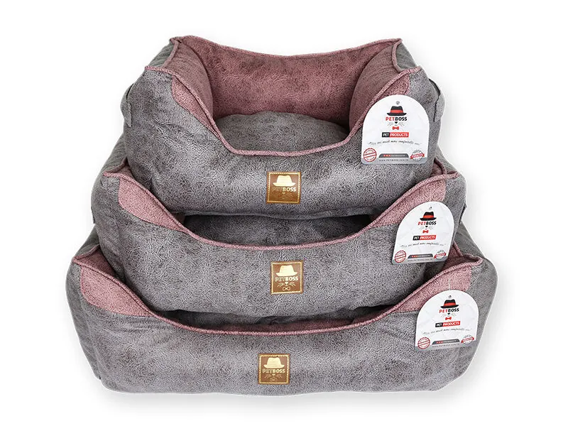 Petboss Kare Kedi Köpek Yatağı Pembe Medium - 2
