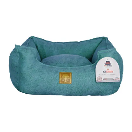 Petboss Kare Kedi Köpek Yatağı Turkuaz Small - 1