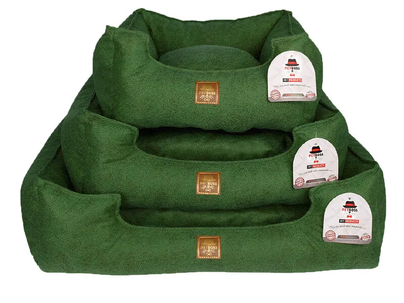 Petboss Kare Kedi Köpek Yatağı Yeşil Medium - 2