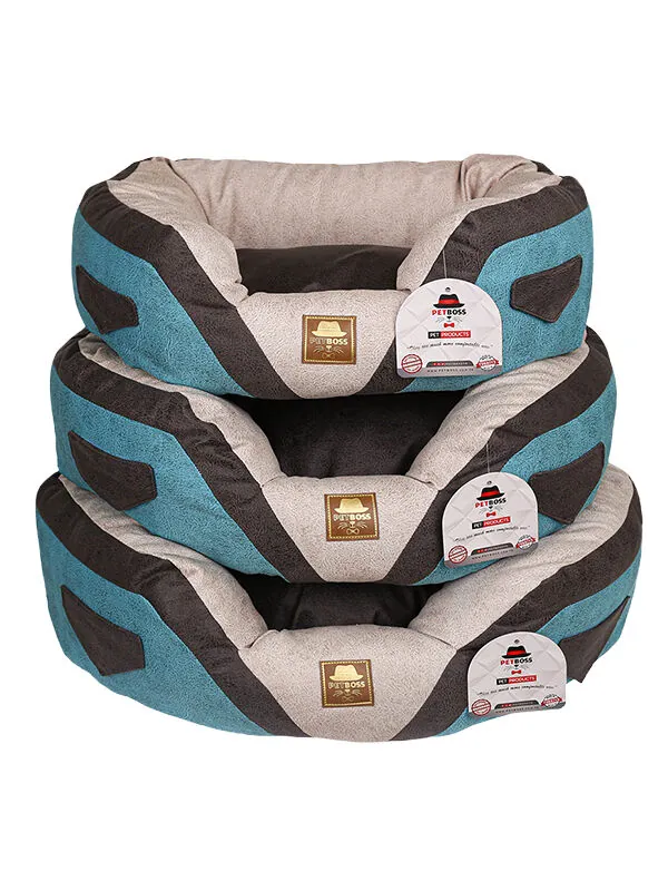 Petboss Maestro Kedi Köpek Yatağı  Mavi Siyah Gri Medium - 2