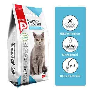 Petclay Marsilya Sabunlu İnce Renkli Taneli Kedi Kumu 10 LT - 2