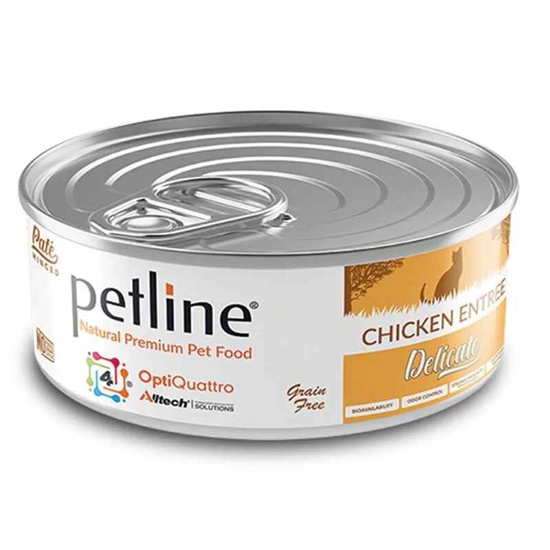 Petline Natural Adult Delicate Tavuklu Pate Hassas Yetişkin Kedi Konservesi 80 Gr - 1