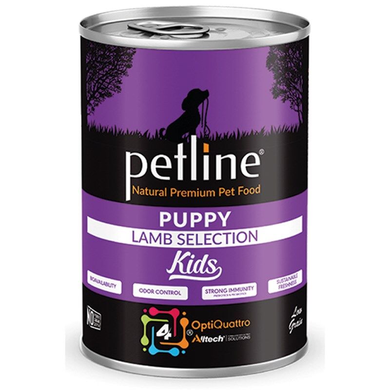 Petline Natural Puppy Kids Kuzu ve Pirinçli Pate Köpek Yaş Maması 400 Gr - 1