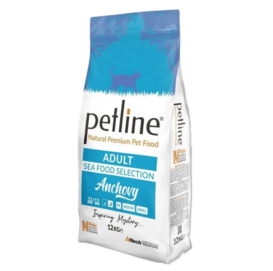 Petline Natural Yetişkin Kedi Maması Hamsili 12 Kg - 1
