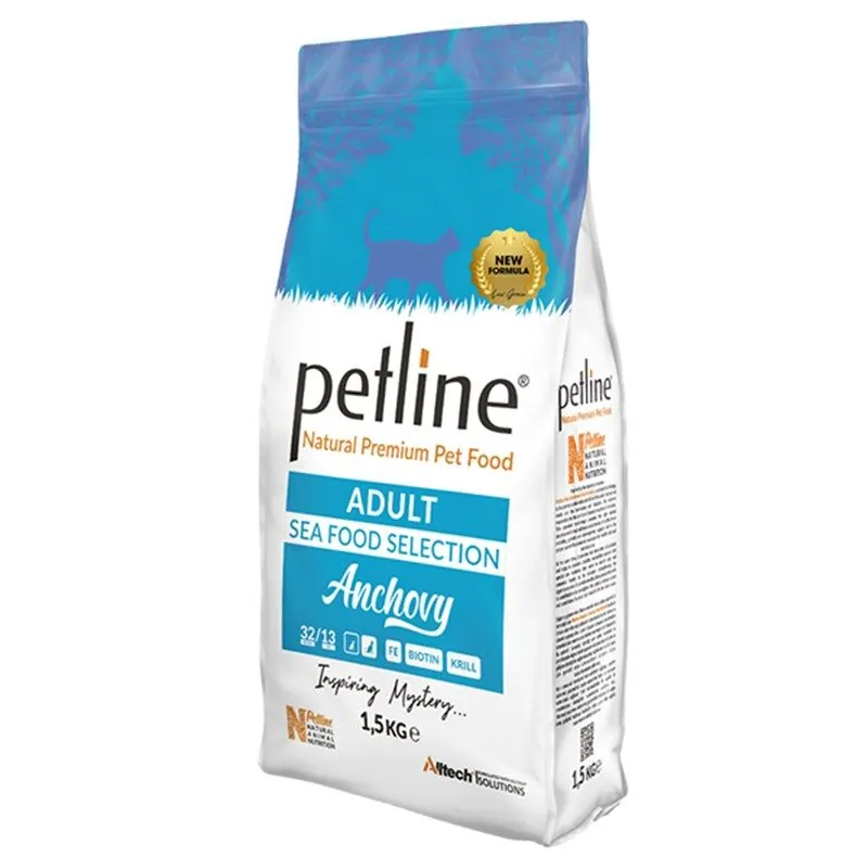 Petline Natural Yetişkin Kedi Maması Hamsili 1.5 kg - 1