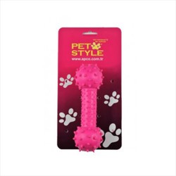 Petsyle Yumuşak Dambıl Köpek Kemiği Pembe