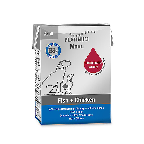 Platinum Balıklı ve Tavuklu Yetişkin Yaş Köpek Maması 185 g - 1