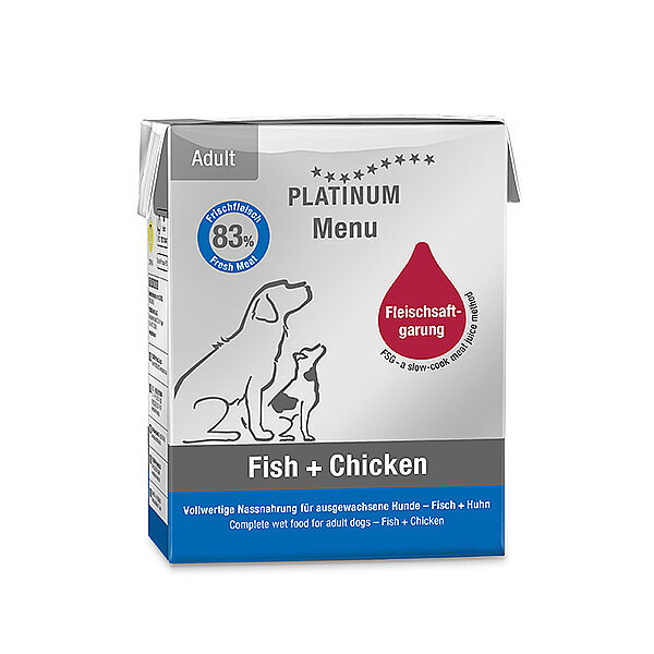 Platinum Balıklı ve Tavuklu Yaş Köpek Maması 375gr