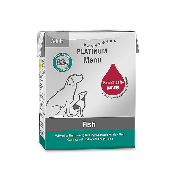 Platinum Balıklı Yetişkin Yaş Köpek Maması 375 g - 1