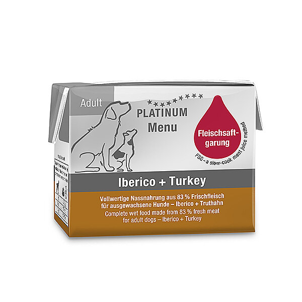 Platinum Iberico Etli ve Hindili Yetişkin Yaş Köpek Maması 90 g - 1