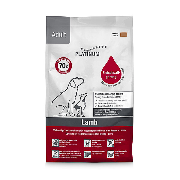 Platinum Kuzulu Yetişkin Köpek Maması 1,5kg - 1