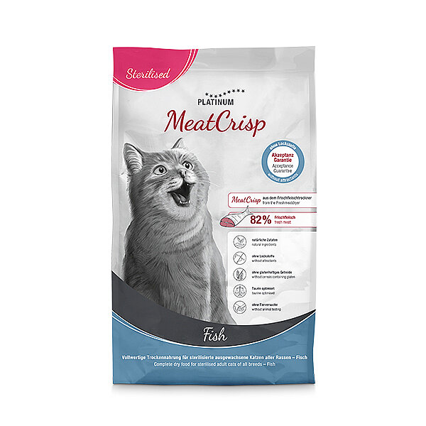 Platinum MeatCrisp Balıklı Kısır Kedi Maması 3kg - 1