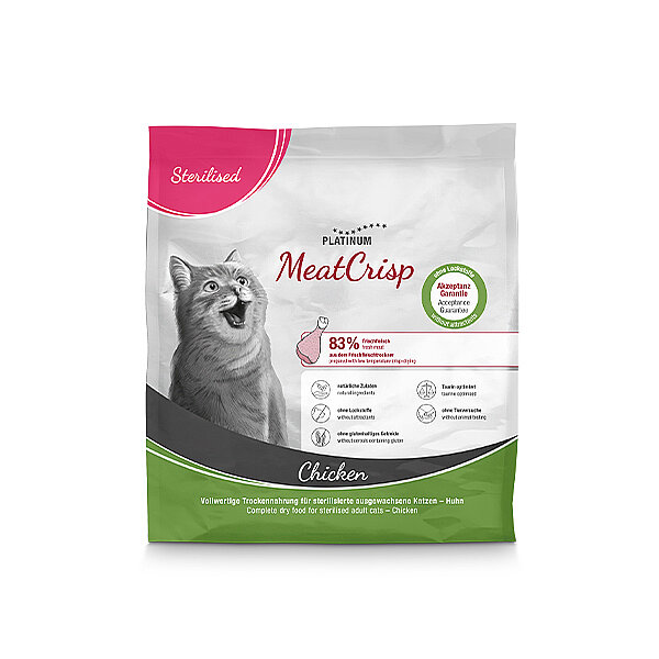 Platinum MeatCrisp Tavuklu Kısır Kedi Maması 400gr
