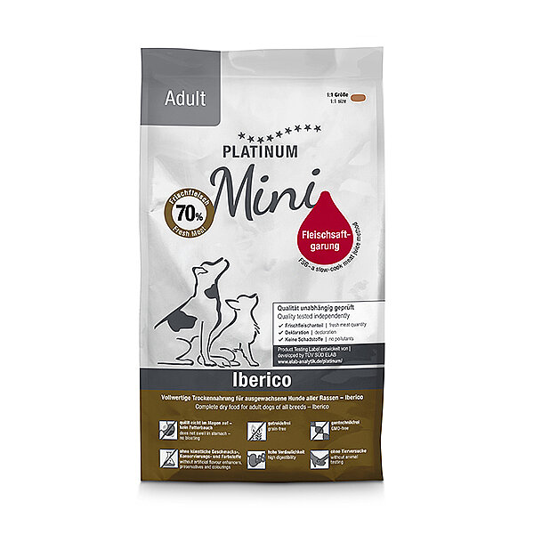Platinum Mini Iberico Etli Yetişkin Köpek Maması 900 g