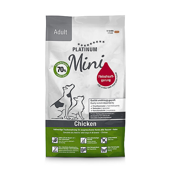 Platinum Mini Tavuklu Yetişkin Köpek Maması 900gr