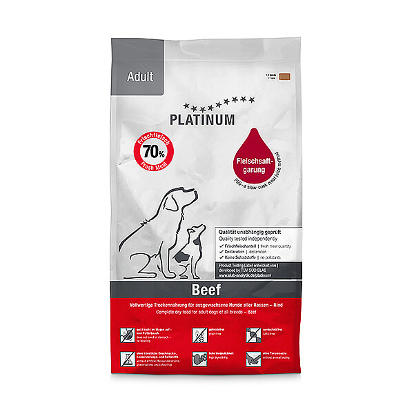 Platinum Sığır Etli Yetişkin Köpek Maması 5kg - 1