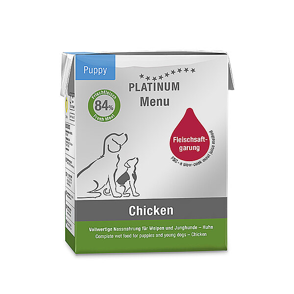 Platinum Tavuklu Yavru Yaş Köpek Maması 375gr