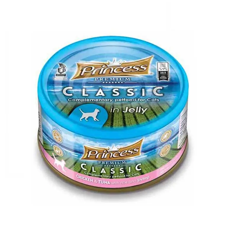 Princess Classic Tavuklu Ton Balıklı Karidesli ve Pirinçli Yetişkin Kedi Konservesi 170 gr - 1