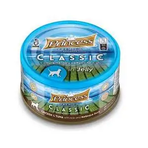 Princess Classic Tavuklu Ton Balıklı Izgara Ördek ve Pirinçli Yetişkin Kedi Konservesi 170 gr