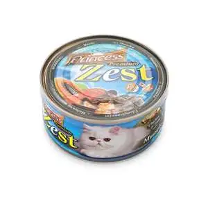 Princess Zest Tavuk Ton Balığı ve Midyeli Yetişkin Kedi Konservesi 170 gr
