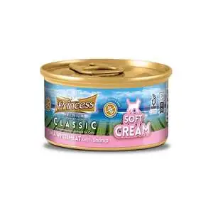 Princess Classic Soft Cream Beyaz Ton Balığı ve Karidesli Yetişkin Kedi Sıvı Krema 50 gr