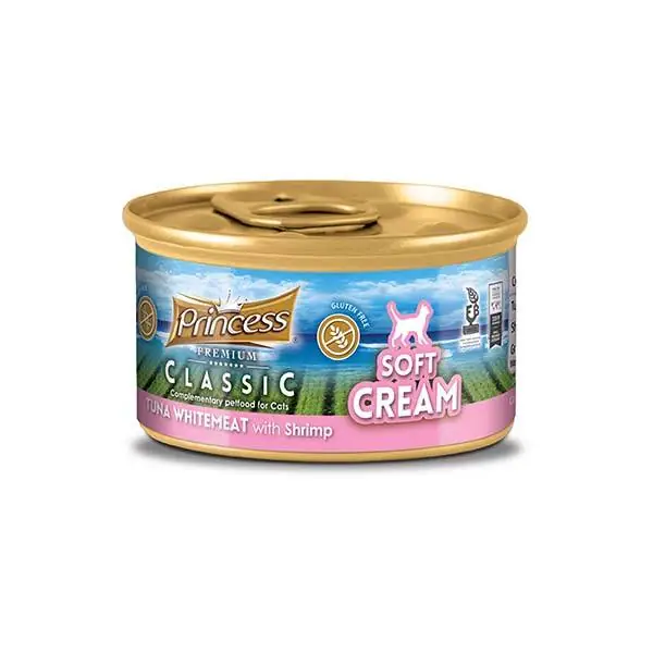 Princess Classic Soft Cream Beyaz Ton Balığı ve Karidesli Yetişkin Kedi Sıvı Krema 50 gr - 1