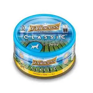 Princess Classic Tavuklu Ton Balıklı ve Pirinçli Yetişkin Kedi Konservesi 170 gr