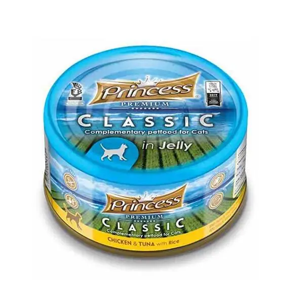 Princess Classic Tavuklu Ton Balıklı ve Pirinçli Yetişkin Kedi Konservesi 170 gr - 1