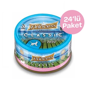 Princess Tavuklu Ton Balıklı Karidesli ve Pirinçli Yetişkin Kedi Konservesi 170 gr (24 adet)