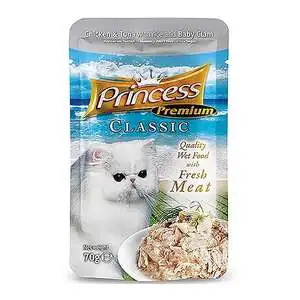 Princess Yengeçli Tavuklu ve Ton Balıklı Yaş Kedi Maması 70 gr