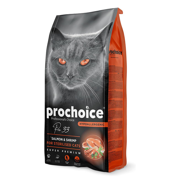 Pro Choice Balık ve Karidesli Kısırlaştırılmış Kedi Maması 15 KG - 1