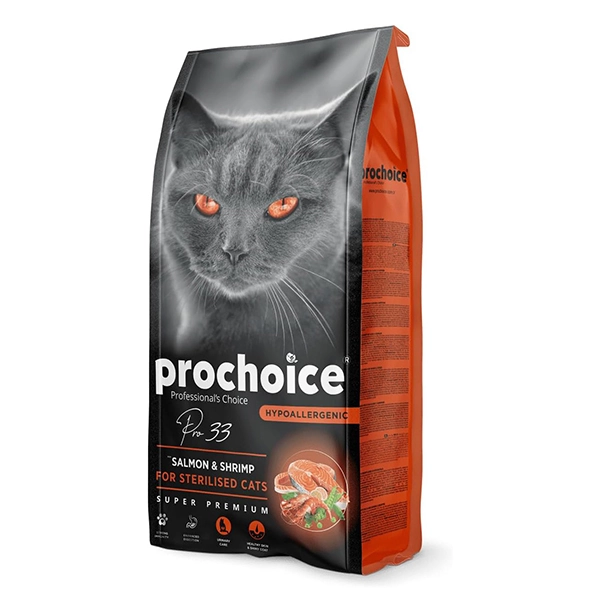 Pro Choice Balık ve Karidesli Kısırlaştırılmış Kedi Maması 15 KG - 1