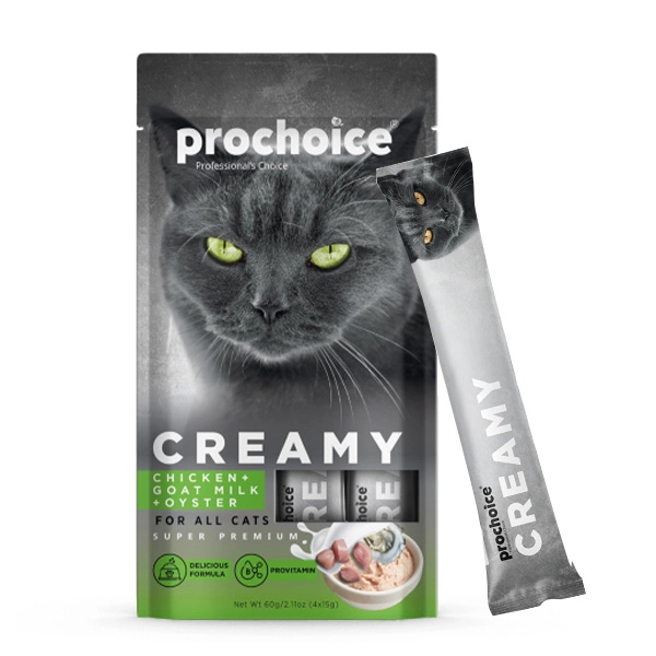 Pro Choice Creamy Keçi Sütü ve Tavuklu Krema Kedi Ödül Maması 4x15gr - 2