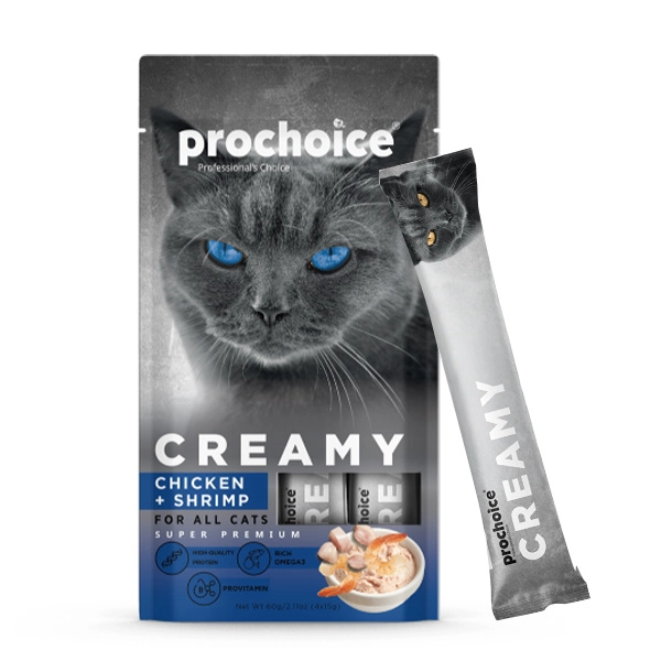 Pro Choice Creamy Tavuklu ve Karidesli Krema Kedi Ödül Maması 4x15gr - 2