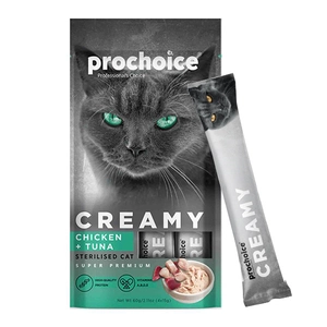Pro Choice Creamy Ton Balığı ve Tavuklu Krema Kedi Ödül Maması 4x15gr - 2