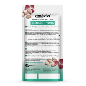 Pro Choice Creamy Ton Balığı ve Tavuklu Krema Kedi Ödül Maması 4x15gr - 3