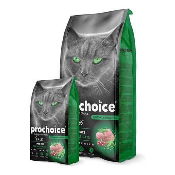 ProChoice Pro 36 Hipoalerjenik Kuzu Etli ve Pirinçli Düşük Tahıllı Yetişkin Kedi Maması 15 kg - 2