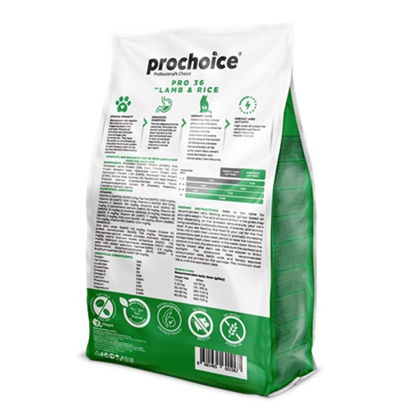 ProChoice Pro 36 Hipoalerjenik Kuzu Etli ve Pirinçli Düşük Tahıllı Yetişkin Kedi Maması 2 kg - 2