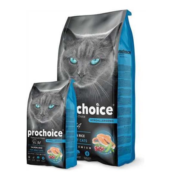 ProChoice 34 Hipoalerjenik Somonlu ve Pirinçli Düşük Tahıllı Yetişkin Kedi Maması 15 kg - 2