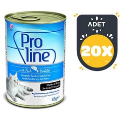 Pro Line Balıklı Kedi Yaş Maması 415 GR x 20 Adet