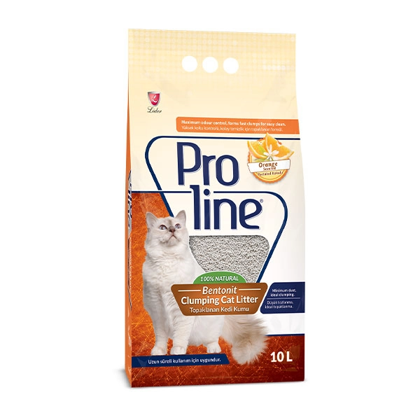 Pro Line Portakal Kokulu Bentonit Kedi Kumu 10 lt - 1