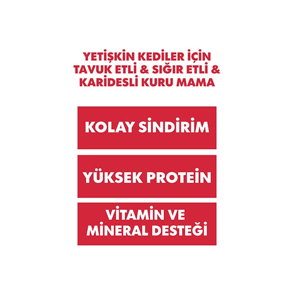 Pro Performance Tavuk-Sığır-Karidesli Mix Kedi Maması 15 KG - 3