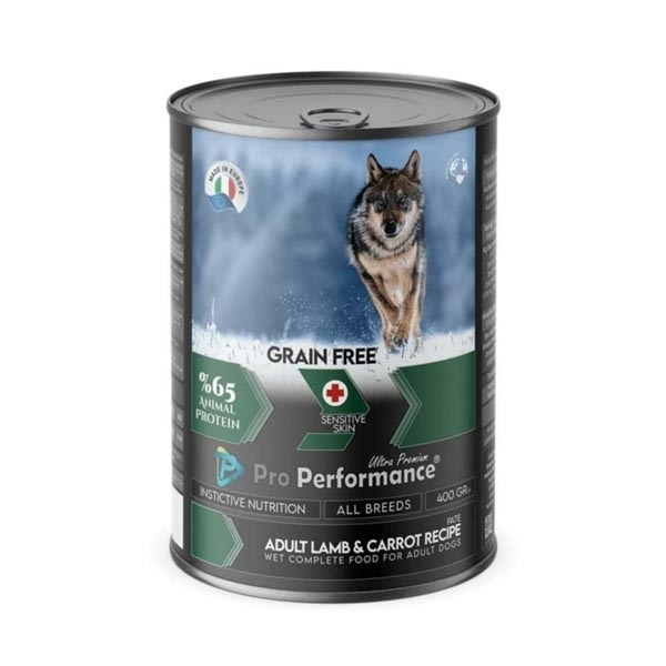 Pro Performance Ultra Premium Kuzu Etli & Havuçlu Köpek Yaş Maması 400 gr - 1