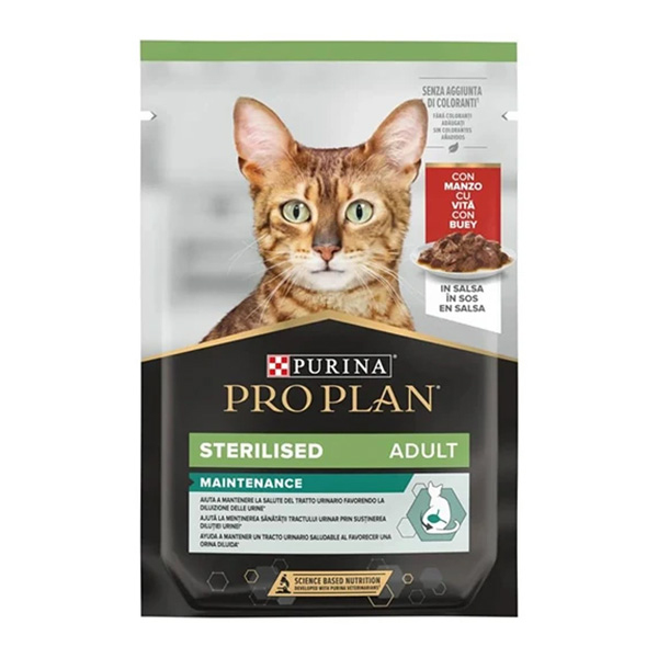 Pro Plan Biftekli Steril Kısır Kedi Pouch 85 Gr - 1