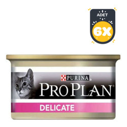 Pro Plan Delicate Kedi Yaş Maması 85 GR x 6 Adet