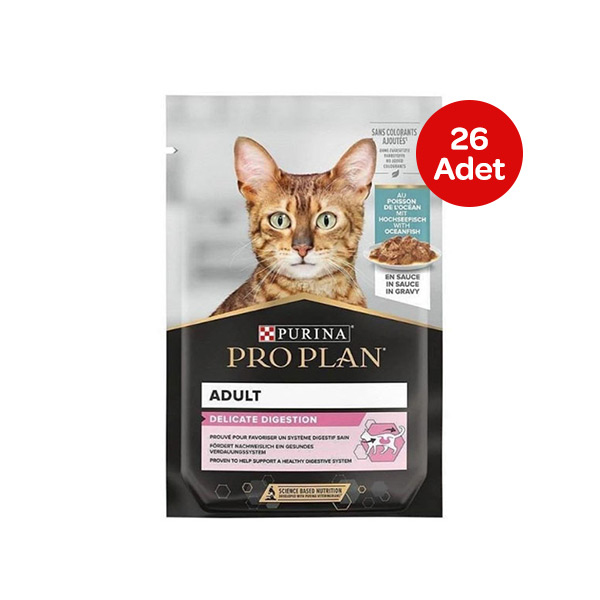 Pro Plan Delicate Okyanus Balıklı Kedi Pouch 85 Gr X 26 Adet - 1