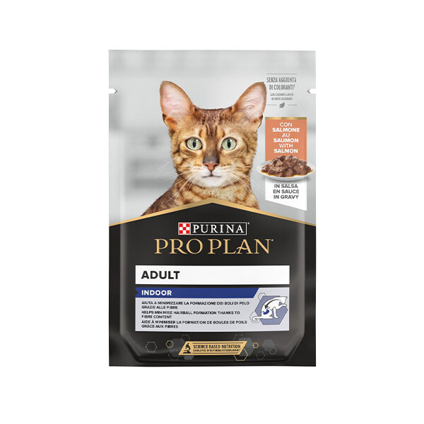 Pro Plan Indoor Somonlu Yaş Kedi Maması 85 gr Pouch - 1
