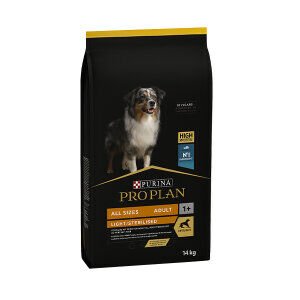 Pro Plan Light ve Kısırlaştırılmış Tüm Irklar İçin Alabalıklı Yetişkin Köpek Maması 14kg